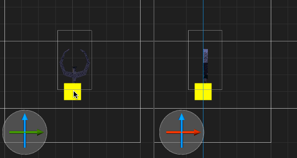 Linked YZ and XZ viewports