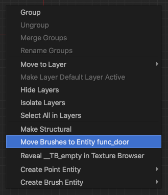 Moving brushes to brush entities