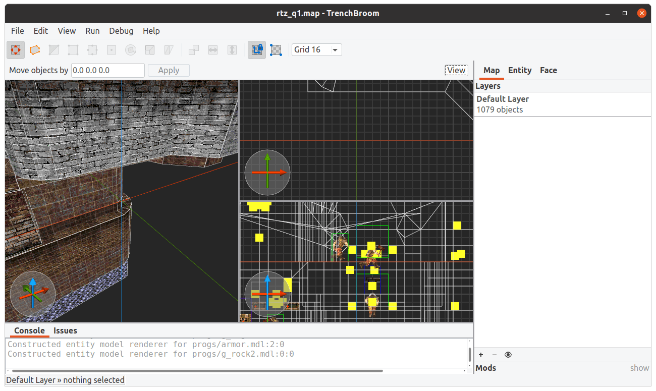 The main editing window (Ubuntu Linux)