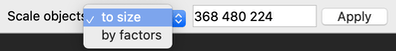 Scale Tool Toolbar