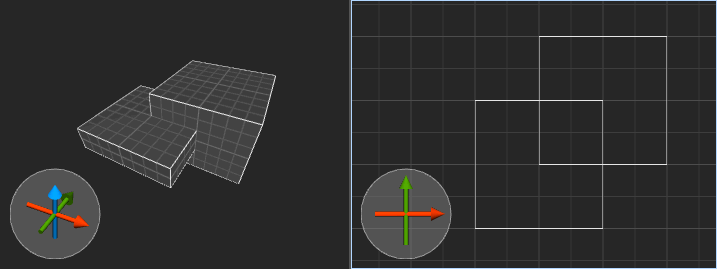 CSG intersection of two cuboids