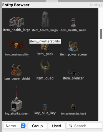 Entity browser