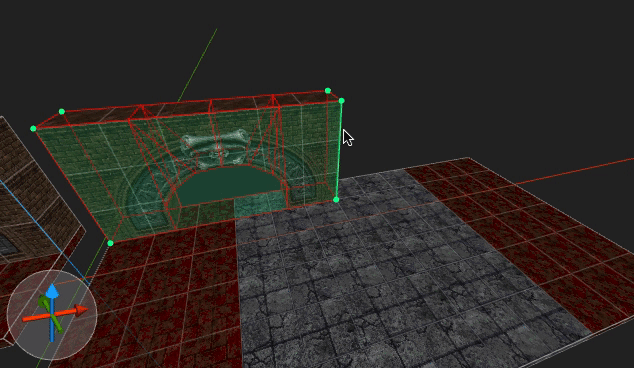 Dragging an edge of the bounding box