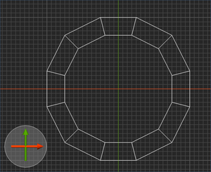 A scalable hollow cylinder