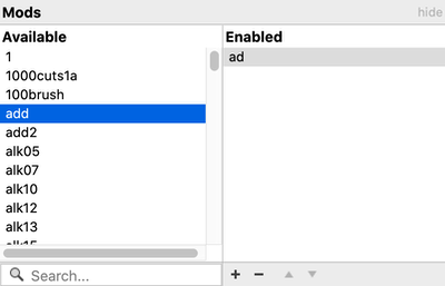 Mod editor